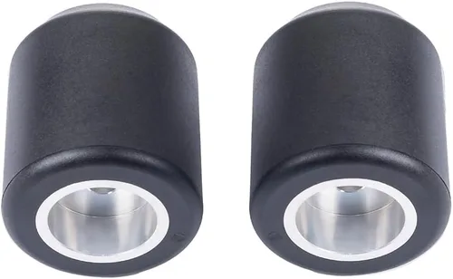 Vista 21 de Advanblack ProTek - Deslizadores de barra de choque Harley mecanizada de 1.25 pulgadas, rueda decorativa giratoria para protector de motor delantero