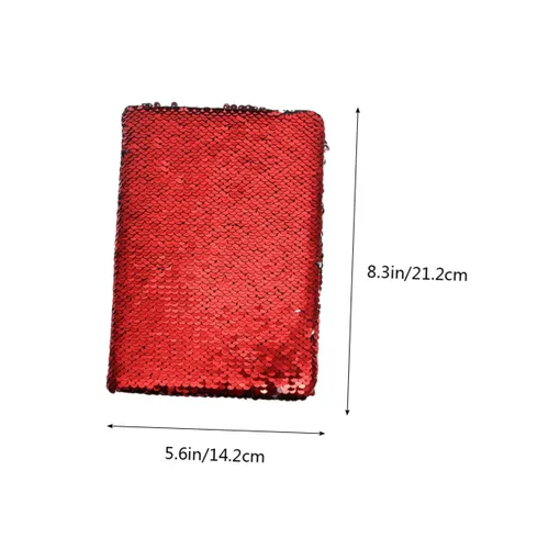 Vista 5 de Ciieeo Chic Reversible Sequin Journal Sequin Notepad Stationery Notebook Fashion Planner