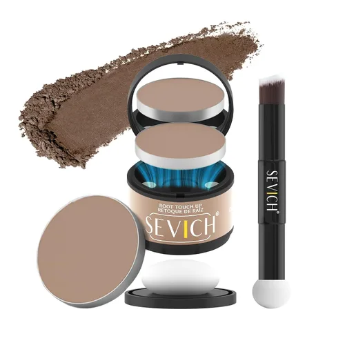 Vista 21 de SEVICH Polvo magnético recargable para retoque de raíces del cabello, impermeable, cobertura de canas y corrector de línea capilar con doble