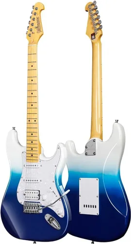 Vista 4 de Guitarra eléctrica Bullfighter para amantes de la música principiantes de 39 pulgadas de tamaño completo, cuerpo sólido, kit de guitarra
