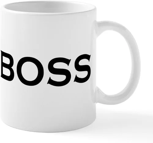 Vista 34 de CafePress – como un Boss Taza – El único Taza de café, taza de café, S, Blanco