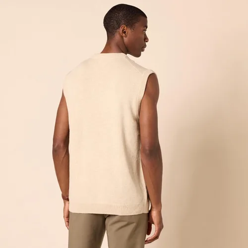 Vista 3 de Tienda Essentials Chaleco de suéter de lana de corderos para hombre (anteriormente Goodthreads)