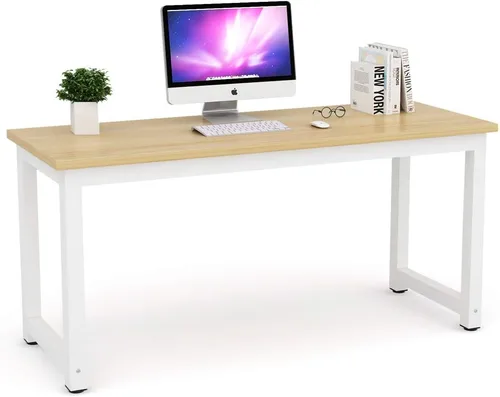 Vista 26 de Mesa para computadora Tribesigns moderna estilo sencillo para PC, portátil, estudio, moderna estación de trabajo para el oficina en casa
