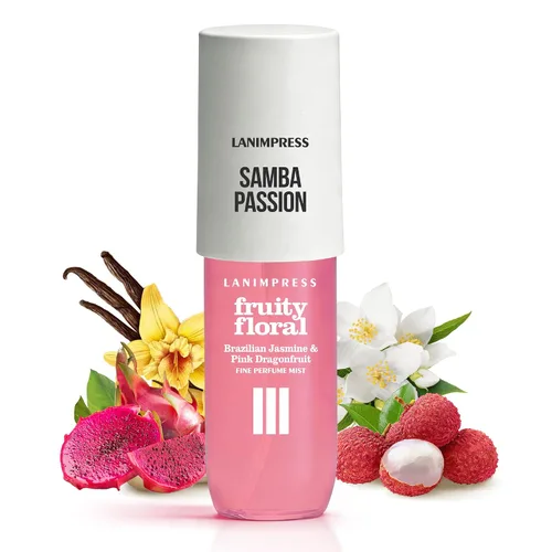 Vista 17 de Fragancia para el cabello y el cuerpo de 3 onzas líquidas, Eau de Parfum para mujer, aroma cálido, perfume n.º 2, aroma floral de fruta, con notas