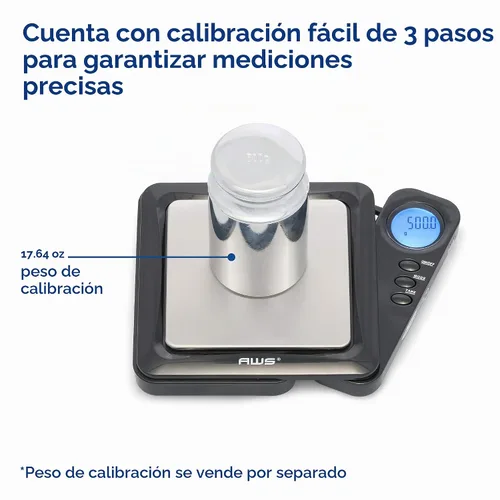 Vista 5 de American Weigh Scales Serie Blade Escala Digital de Bolsillo en Gramos 1000g x 0.1g Mini Escala de Precisión de 0.1g de Exactitud, Escala