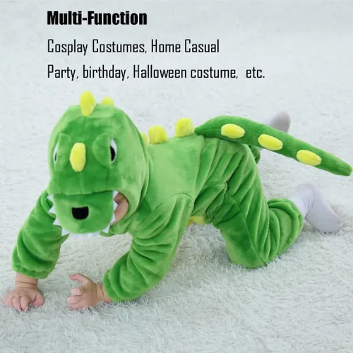 Vista 5 de Disfraz de bebé de Halloween para niños pequeños, rómper, mameluco para niños o niñas, ropa de animales, de 2 a 36 meses
