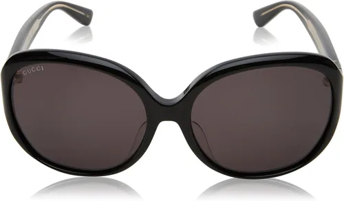 Vista 2 de Gucci GG0080SK - Gafas de sol de moda, 2.402in, negro gris negro