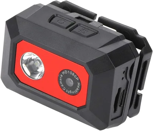 Vista 9 de VBestLife F18 visión nocturna montado en la cabeza 1080P cámara de deportes con luz LED para deportes al aire libre que viajan