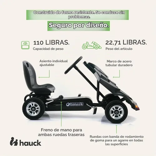Vista 2 de Hauck de batimóvil con pedal de Go Kart