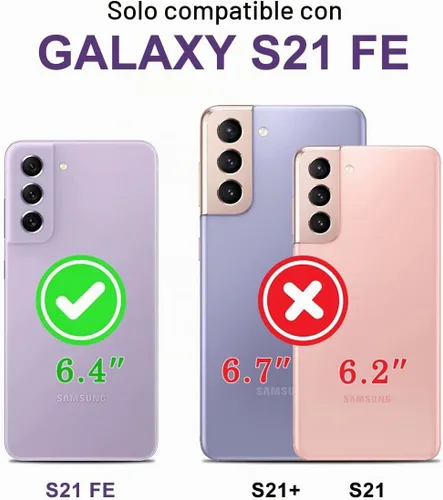 Vista 2 de Btscase Funda para Samsung S21 FE 5G 2022, patrón de mármol 3 en 1, resistente a prueba de golpes, cuerpo completo, policarbonato duro y suave