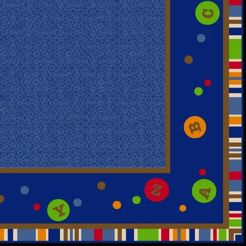 Vista 3 de KidCarpet.com ABC Dots - Alfombra escolar, rectangular de 4 x 6 pies