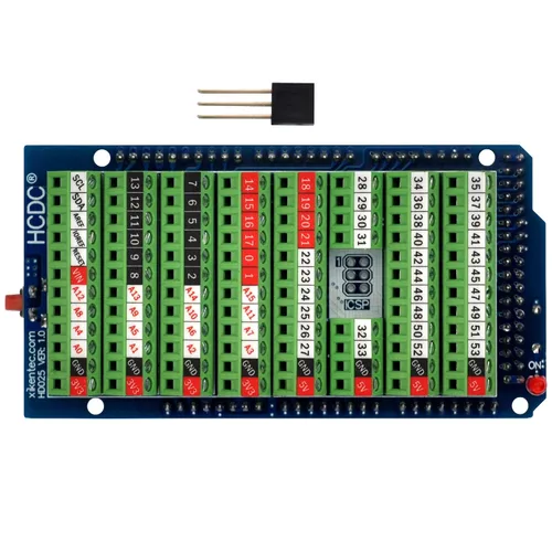 Vista 2 de Módulo de Escudo Breakout con Bloque de Terminales de Tornillo para Arduino MEGA-2560 R3