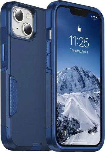 Vista 27 de jaroco Funda para iPhone 13 y Funda para iPhone 14 y Funda para iPhone 15 [Protección de Servicio Pesado][Protección contra Caídas de Grado