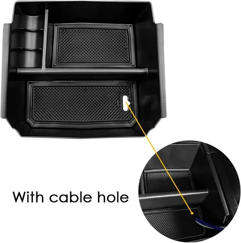 Vista 4 de RESTBONE Bandeja organizadora de consola central compatible con Jeep Wrangler JK y JKU 2011, 2012, 2013, 2014, 2015, 2016, 2017, 2018, accesorios