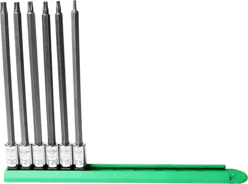 Vista 10 de Mayhew Tools 16032 Torx Juego de brocas de inserción, cromado, 10 piezas de longitud media