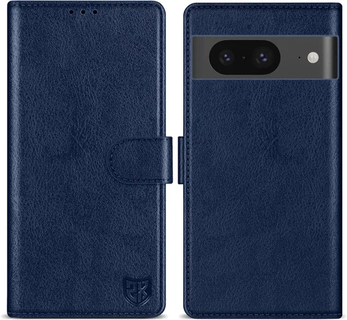 Vista 30 de ZZXX Funda tipo cartera para Google Pixel 8 con bloqueo RFID, ranura para tarjetas, función atril, cierre magnético, funda protectora de cuero
