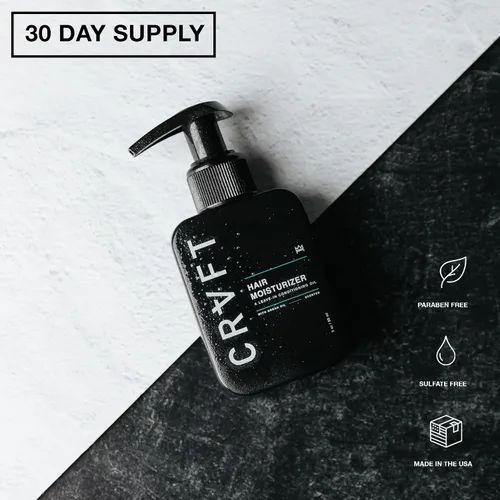 Vista 7 de CRVFT - Acondicionador diario sin enjuague para hombres [aceite] Suministro de 30 días Hidratante para cabello para hombres Aceite