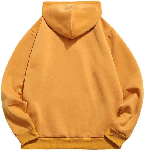 Vista 2 de ZAFUL Sudadera con capucha con cordón para hombre, unisex, de manga larga, sin botones, casual