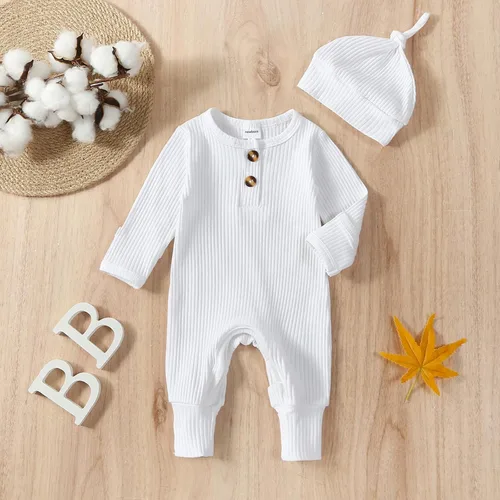 Vista 2 de Twopumpkin Trajes para recién nacidos, traje de punto para bebé, niño y niña, mameluco para recién nacido, traje de regreso a casa, ropa de género