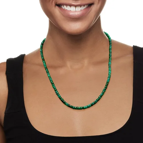Vista 3 de Ross-Simons Collar de piedras preciosas con cuentas de plata de ley 80-90 ct. tw., Gema, Zafiro