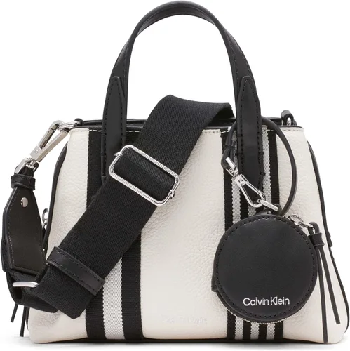 Vista 7 de Calvin Klein Millie - Mini bolso cruzado 2 en 1 con compartimento triple Negro/Plateado