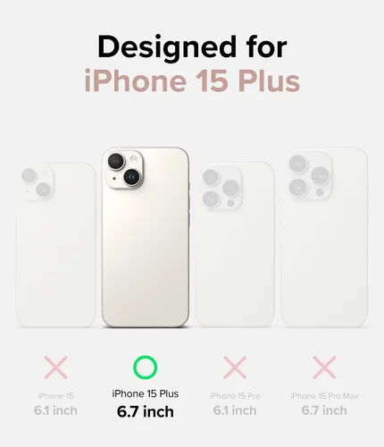 Vista 2 de Ringke Air - Funda compatible con iPhone 15 Plus, delgada, flexible, ligera, delgada, para mujeres y hombres, transparente