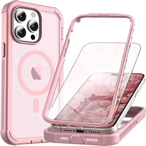 Vista 40 de Funda magnética para iPhone SE 3ª y 2ª [protector de pantalla] [compatible con MagSafe] [protección contra caídas de grado militar]