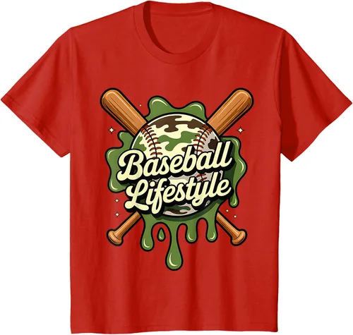 Vista 58 de Baseball Life Style 101 Apparel Youth Drip Baseball Boys Kid Camiseta
