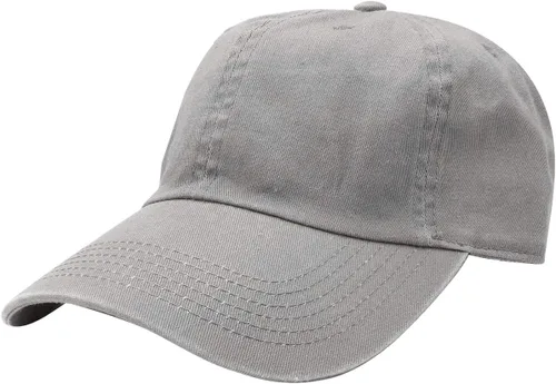 Vista 17 de Gorra de béisbol clásica Falari, sombrero de papá 100% algodón suave, talla ajustable Aguamarina