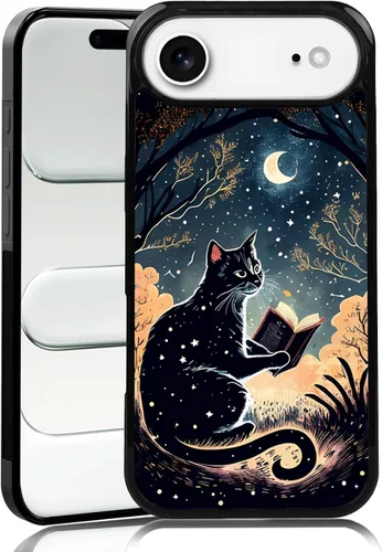 Vista 113 de Elegante funda de teléfono con diseño de gato Marie compatible con iPhone 11, funda de encaje dorado para iPhone, a prueba de golpes, rosa fucsia