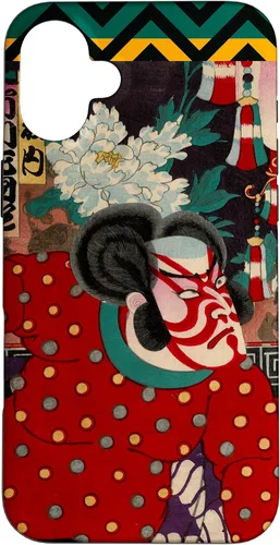 Vista 21 de Funda para iPhone 11 Pro Max Fierce Samurai japonés Kabuki Woodblock