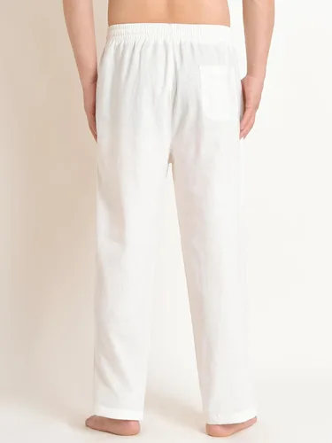 Vista 2 de Weintee Pantalones de playa casuales de lino con bolsillos para hombre