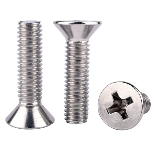 Vista 26 de 20 piezas de tornillos de máquina Phillips de cabeza avellanada plana de 1/4-20 x 1-1/2" UNC, acero inoxidable 304 18-8, rosca completa, rosca gruesa