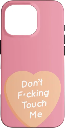 Vista 20 de Don't F Touch Me - Carcasa para iPhone 17, diseño de texto de corazón