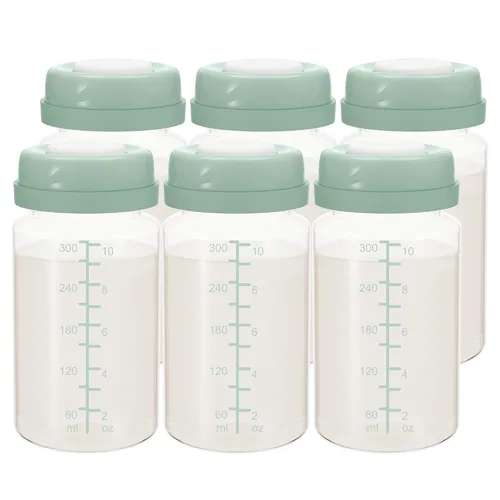 Vista 9 de Botella de almacenamiento de leche materna de 10 onzas, compatible con el enfriador de leche Momcozy de 22 onzas y bombas Spectra, botellas