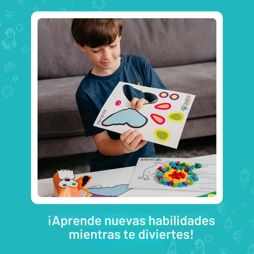 Vista 9 de Craftikit® - Kit galardonado de 20 manualidades de animales para niños de 3 a 10 años, kits de manualidades con todo incluido, divertida caja
