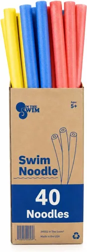 Vista 11 de In The Swim Fideos de piscina – Fideos de espuma grandes suaves para mayor flotabilidad – Dispositivo de entrenamiento flotante, ayuda