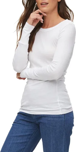 Vista 2 de Michael Stars Camiseta Legacy Supima para mujer con borde crudo