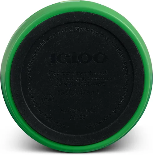 Vista 5 de Igloo MineCraft Creeper - Botella de hidratación de acero inoxidable de 16 onzas, botella de agua aislada, taza de viaje reutilizable