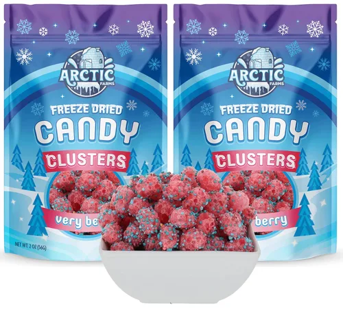Vista 8 de Arctic Farms Caramelos liofilizados en racimos de caramelos de 2 onzas empaquetados y en caja (sabores surtidos)