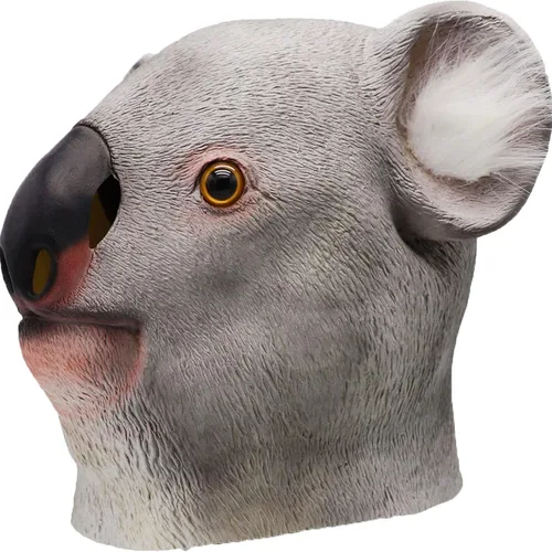 Vista 3 de ifkoo - Máscara de Koala de látex para disfraz de Halloween