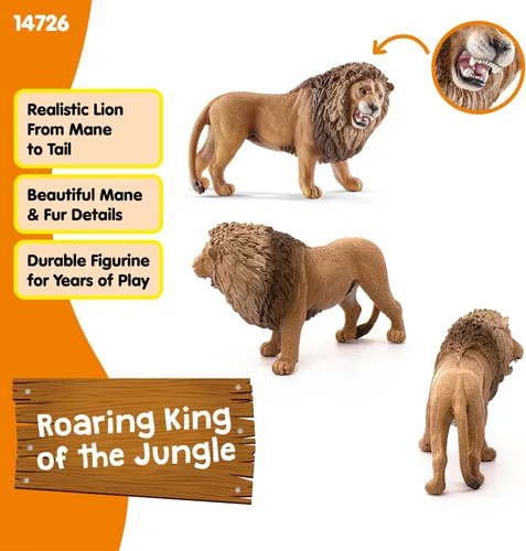 Vista 3 de Figura de león rugiendo Schleich