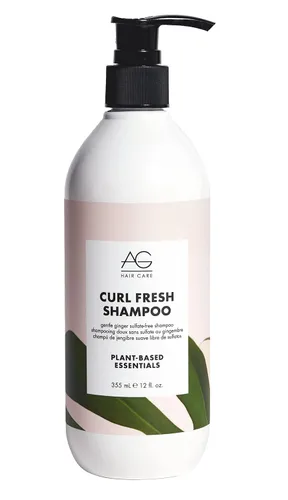 Vista 6 de AG Care Curl Fresh Champú hidratante con aminoácidos de guisantes y arroz, champú para rizos para limpiar el cuero cabelludo y retener la humedad