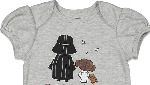 Vista 3 de STAR WARS Body de manga corta para bebé recién nacido a bebé