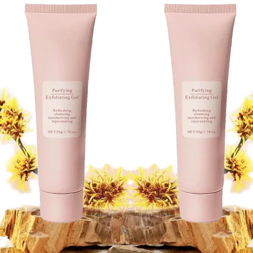 Vista 10 de Gel exfoliante purificador, exfoliante facial para cuerpo y cara, hidratante y rejuvenecedor (1 unidad)
