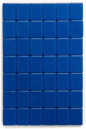 Vista 8 de Juegos de Mahjong Americano de Yellow Mountain Imports, Marea Azul - Estuche Blando Azul, 4 Soportes Todo-en-Uno con Empujadores, Monedas