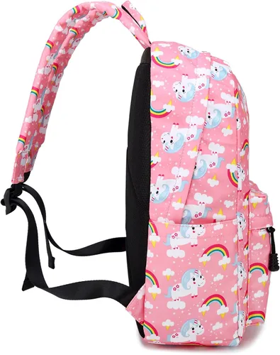 Vista 4 de Abshoo mochila ligera infantil de unicornio, bolsa para la escuela, bolsa para niñas