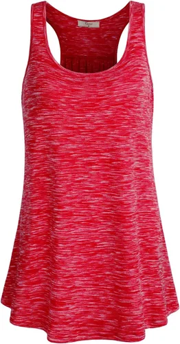 Vista 52 de Cestyle - Camiseta sin mangas para mujer, cuello redondo, corte holgado, para entrenamiento