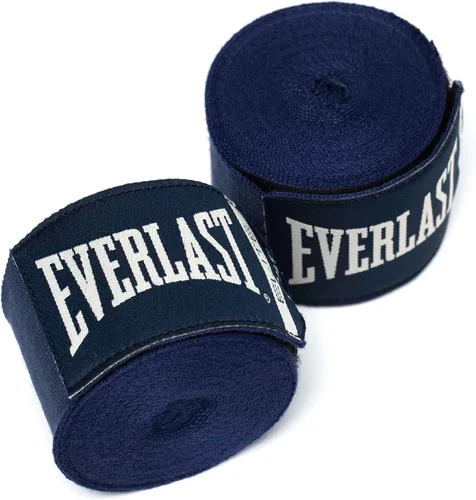 Vista 3 de Everlast Elite - Vendas de boxeo de 180 pulgadas para guantes, cómodo soporte de muñeca, envolturas de boxeo, vendas de mano para boxeo (azul)
