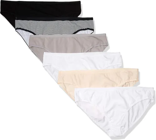 Vista 11 de Amazon Essentials Ropa interior de bikini de algodón y elastano para mujer (disponible en tallas grandes)